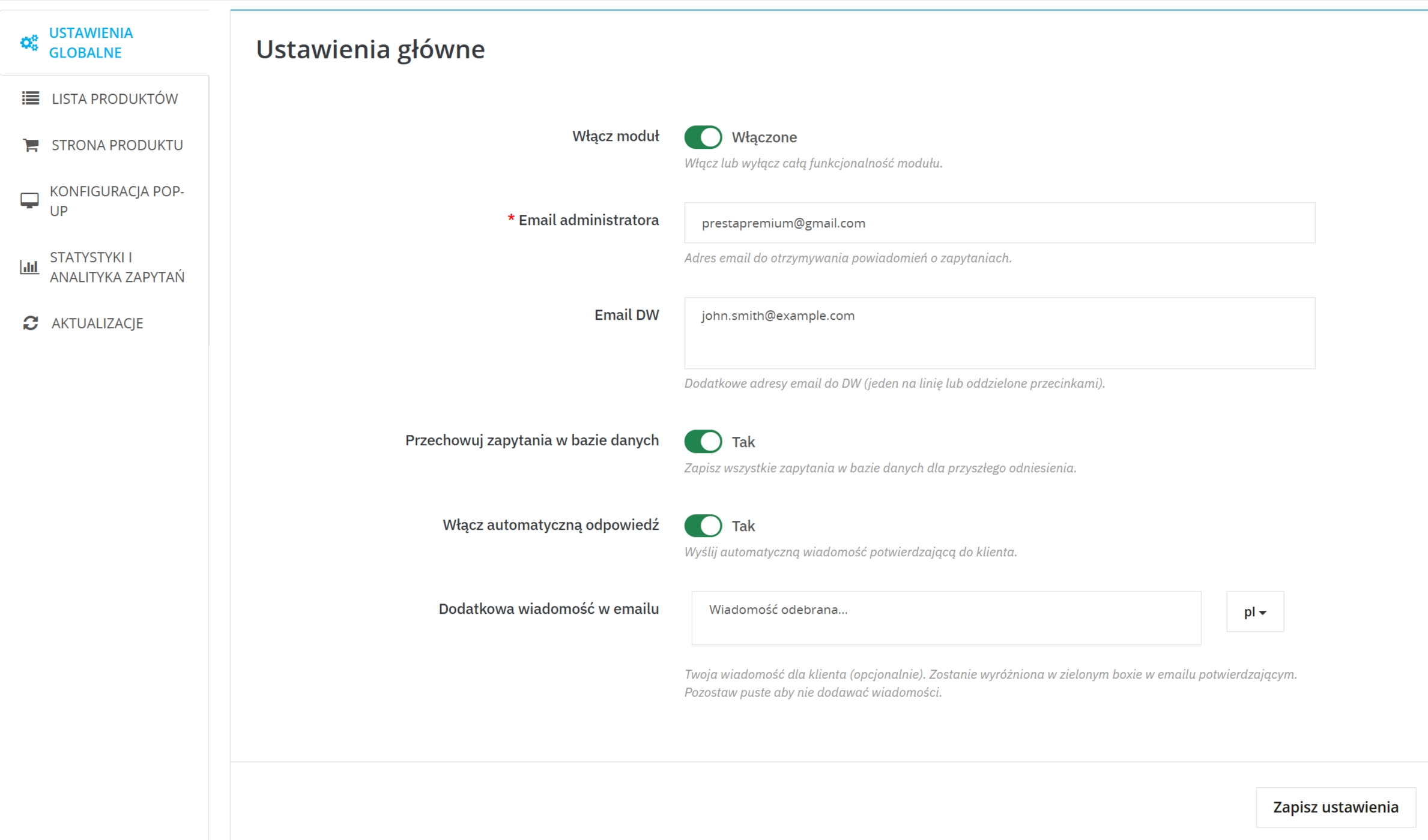 Ask about product / price (PRO)