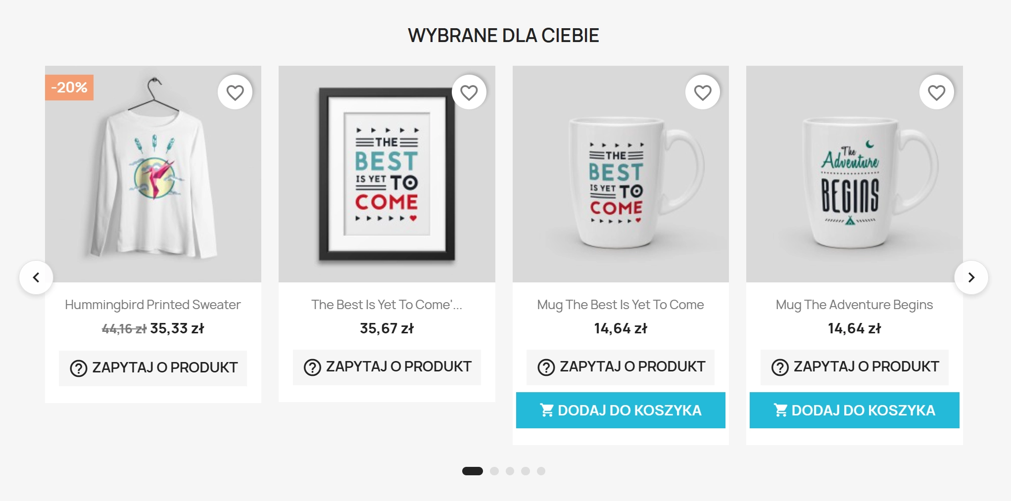 Product recommendation module for PrestaShop