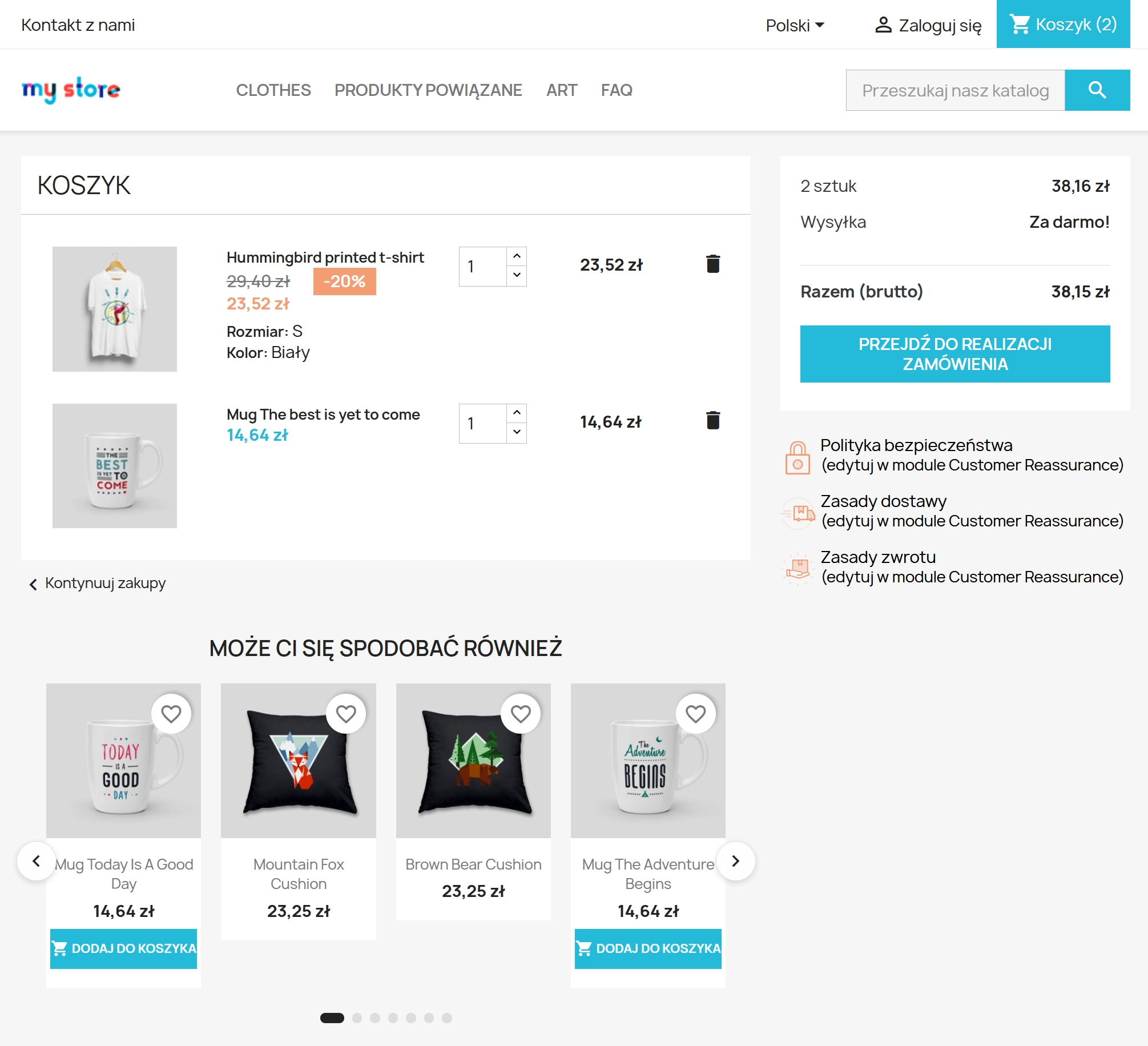 Moduł rekomendacji produktów dla PrestaShop
