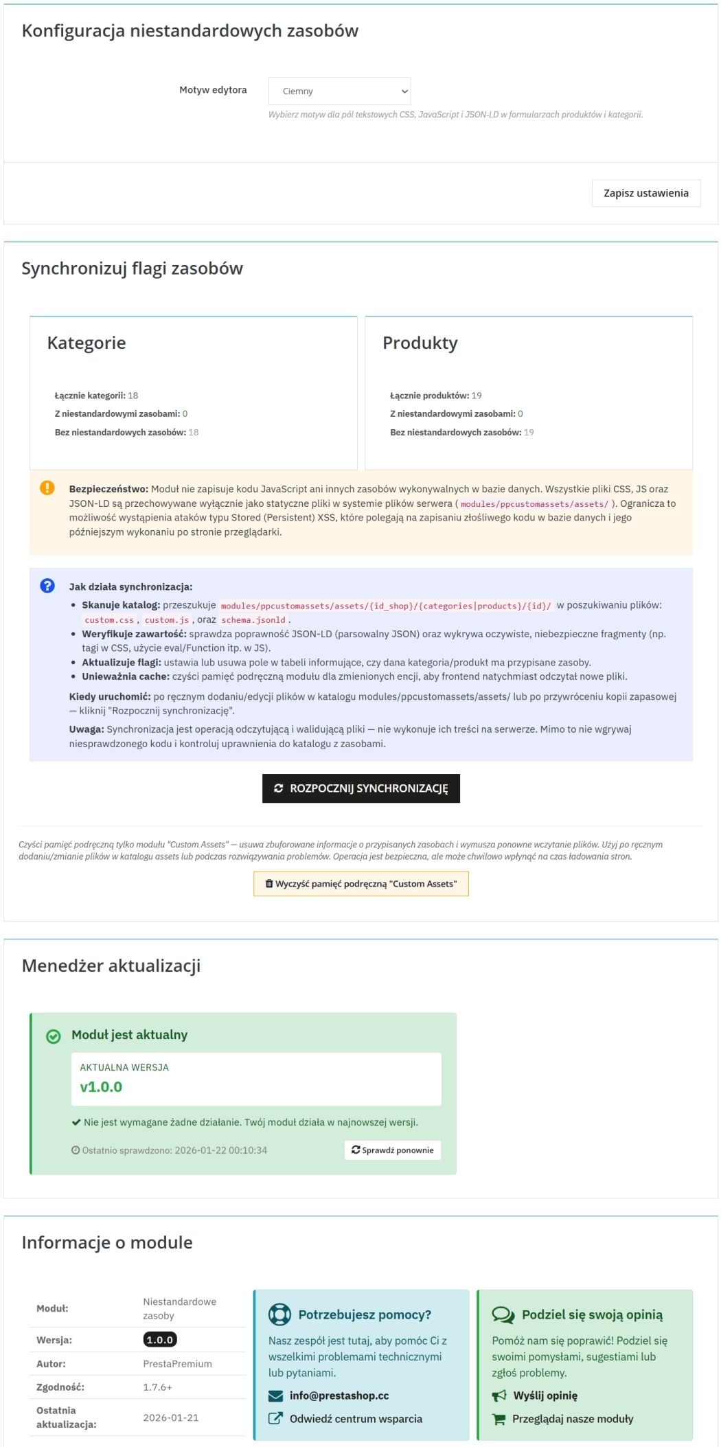 SEO Custom Code Manager for PrestaShop Products Categories and CMS