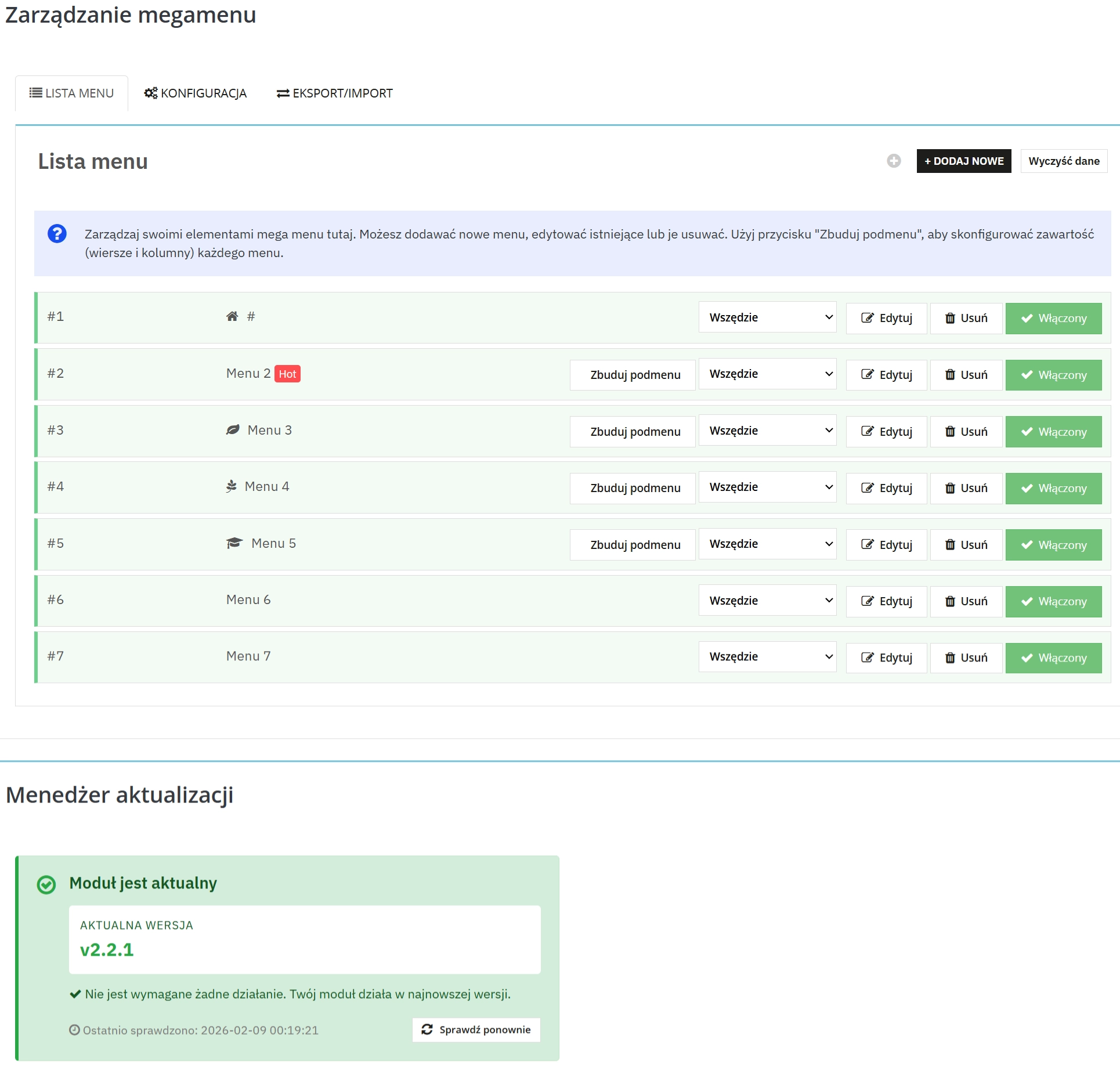 Megamenu Builder PrestaShop – Navigation Creator (Atomic Cache Technology)