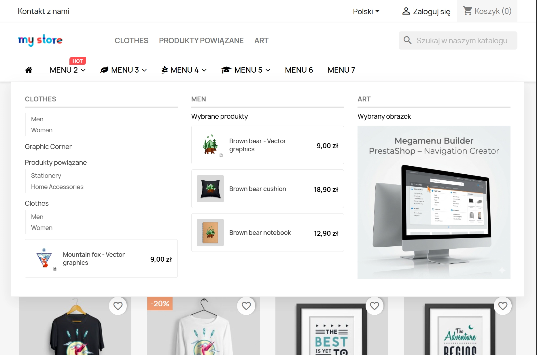 Megamenu Builder PrestaShop – Navigation Creator (Atomic Cache Technology)