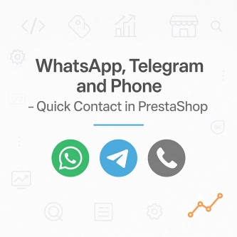 Zwiększ Sprzedaż w PrestaShop – Widget WhatsApp i Telegram