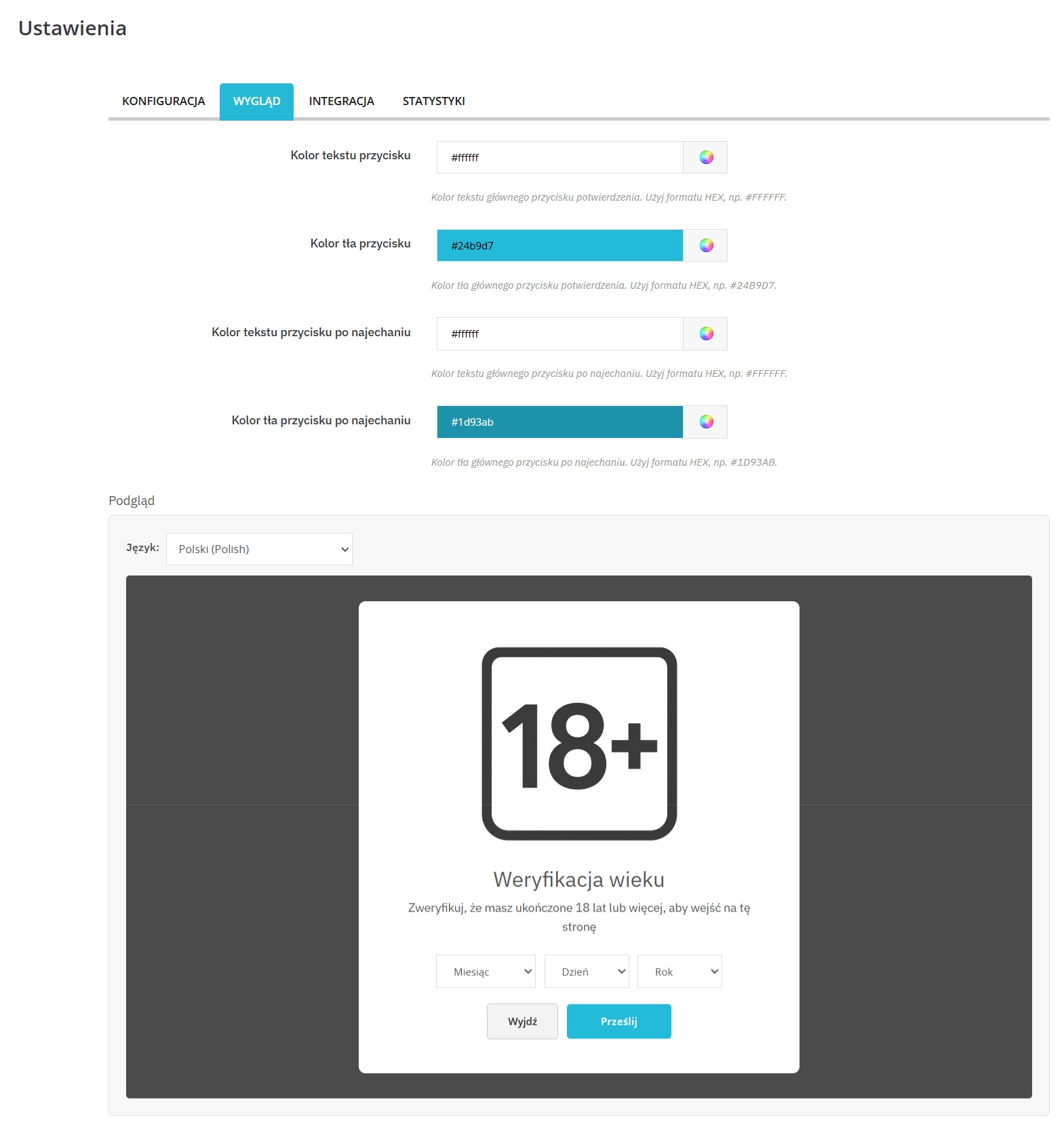 Moduł Weryfikacji Wieku PrestaShop (Age Gate) - Wersja Standard