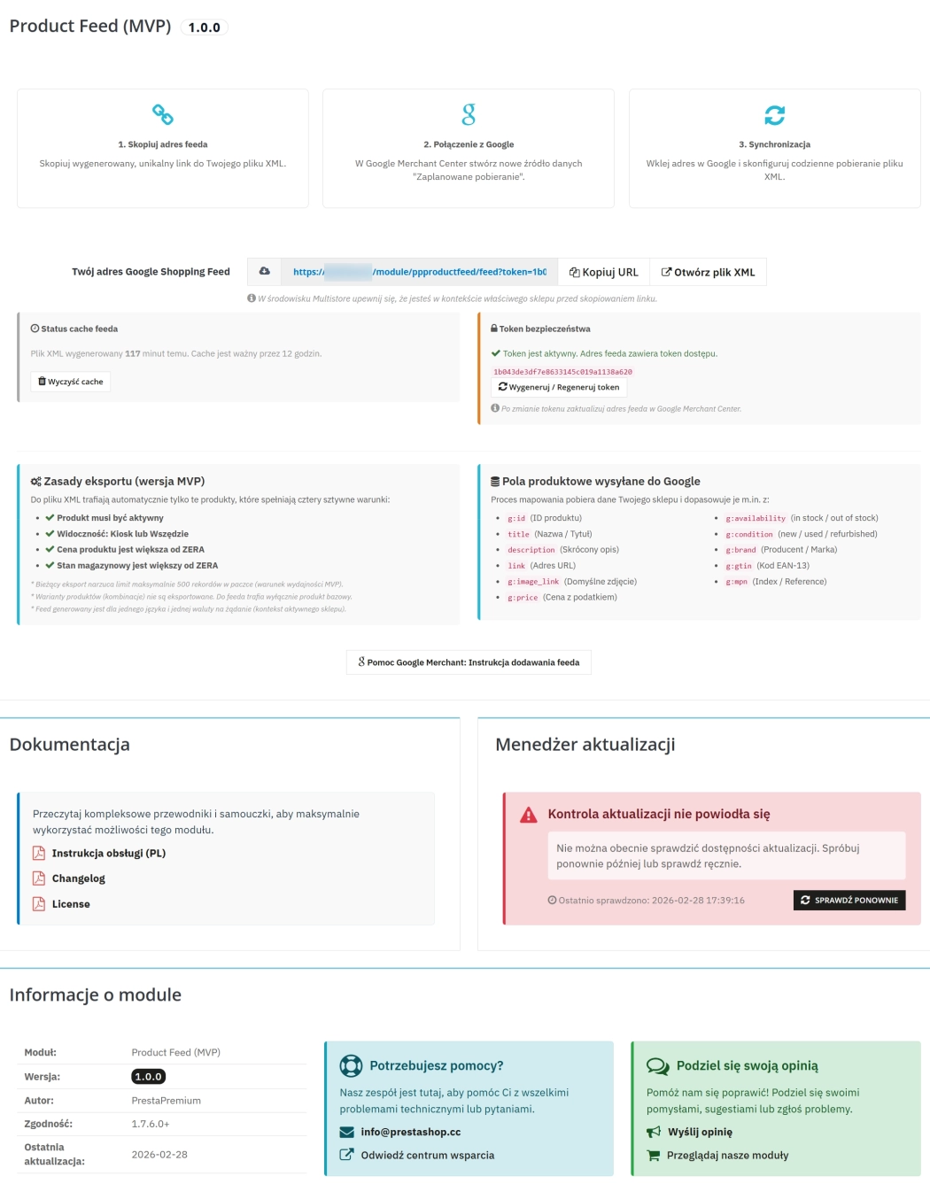 Product Feed – Free Google Shopping Module for PrestaShop