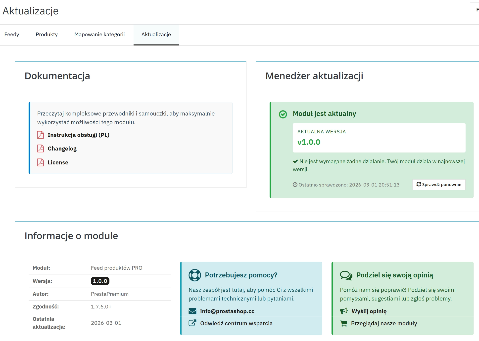 Product Feed – Google Shopping dla PrestaShop (Wersja Pro)