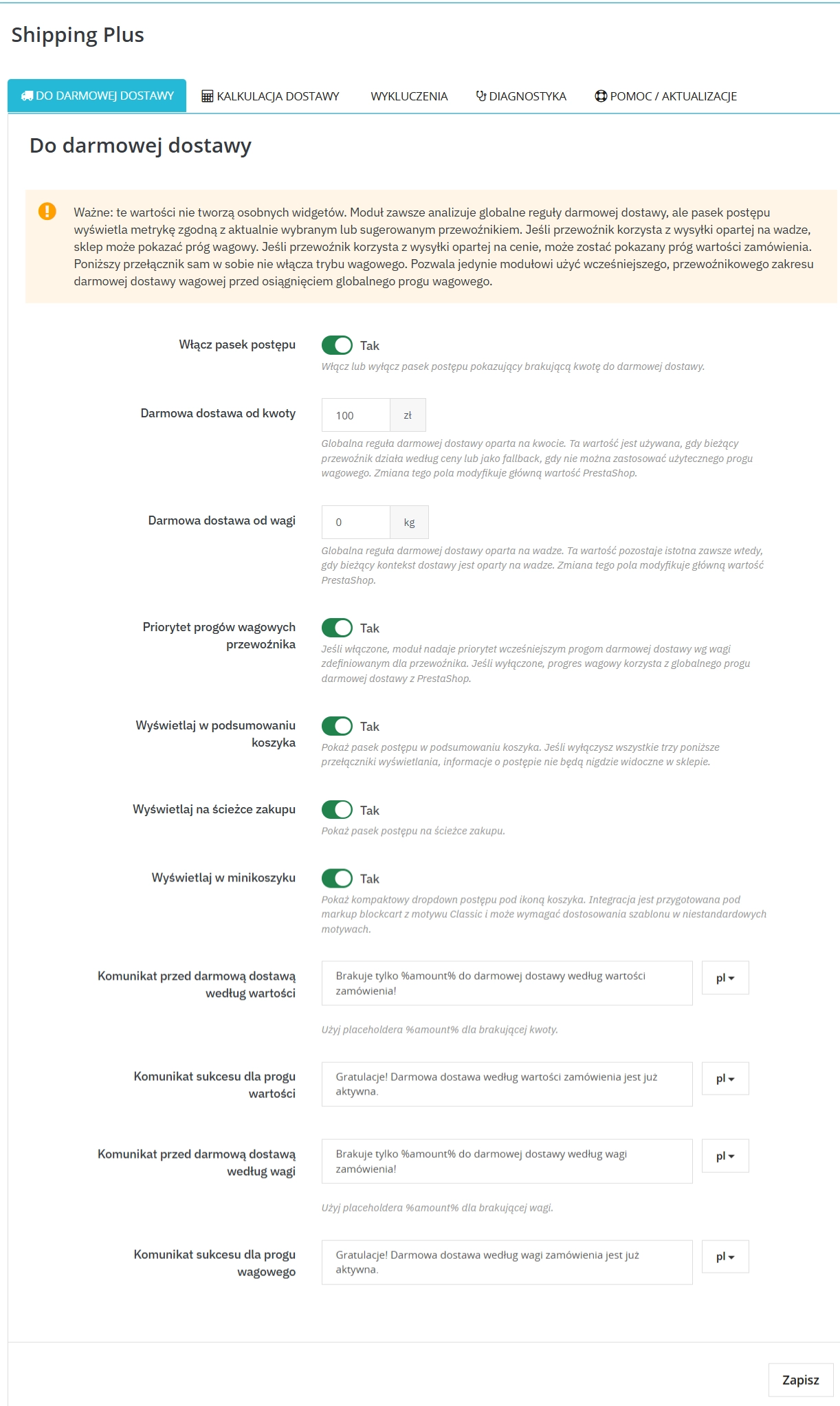 Free Shipping Progress Bar & Delivery Cost Estimate for PrestaShop