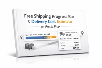 Free Shipping Progress Bar & Delivery Cost Estimate for PrestaShop