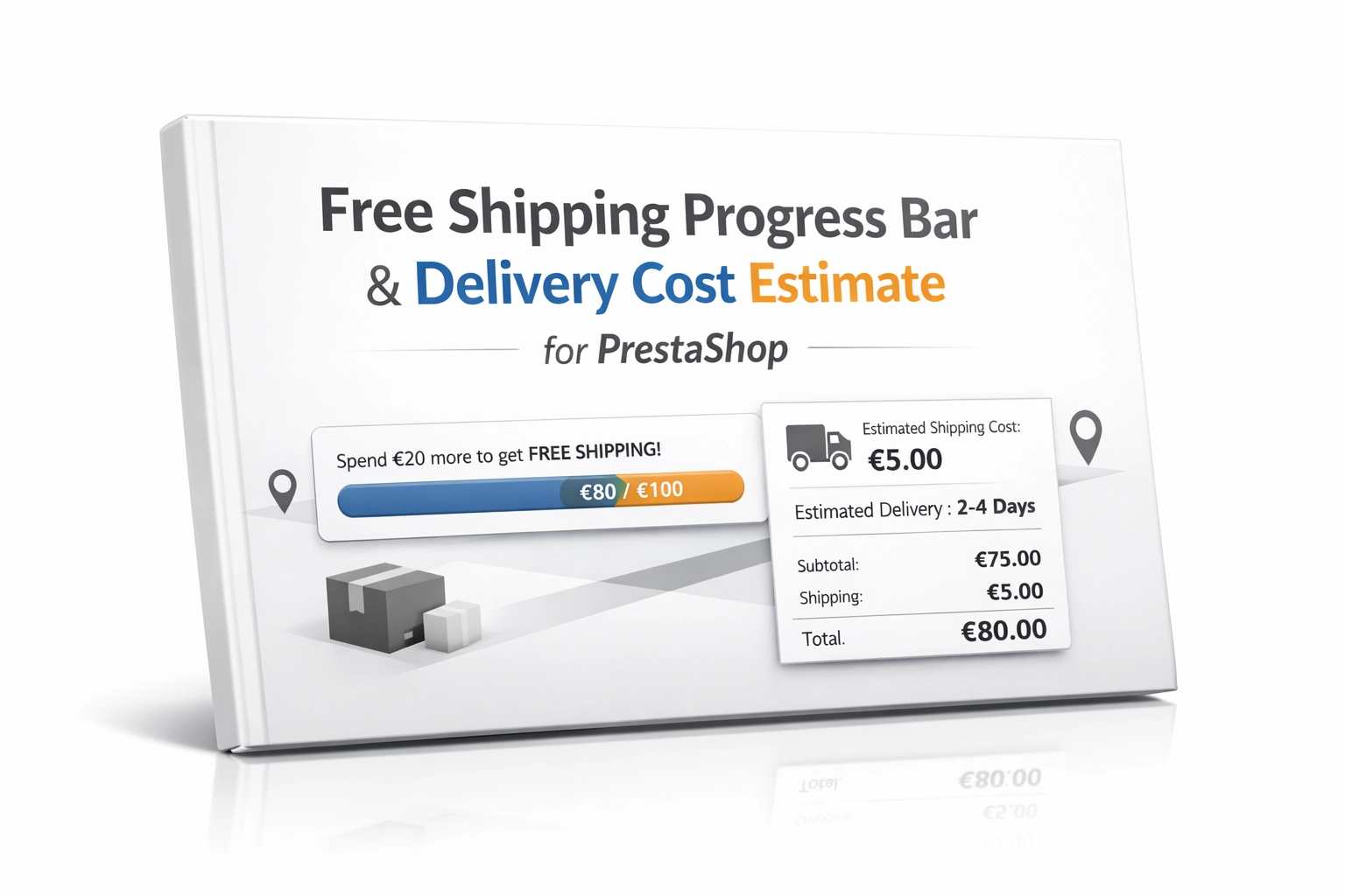 Free Shipping Progress Bar & Delivery Cost Estimate for PrestaShop