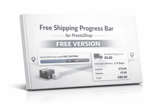 Free Shipping Bar & Delivery Cost Estimator for PrestaShop