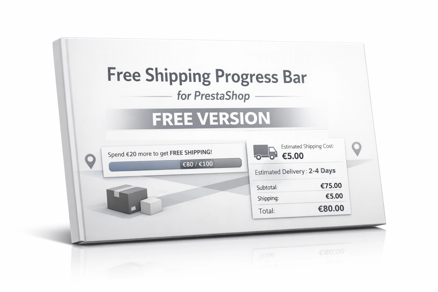 Free Shipping Bar & Delivery Cost Estimator for PrestaShop
