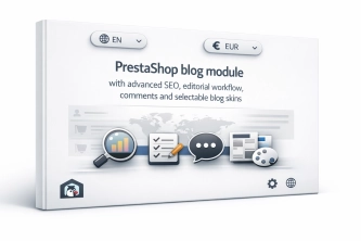 PrestaShop blog module with SEO, workflow and comments