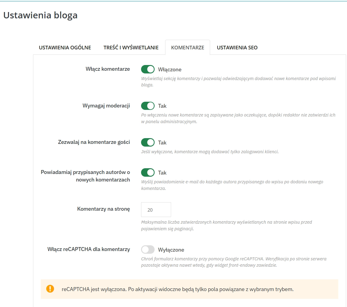 Moduł bloga PrestaShop z SEO, workflow i komentarzami