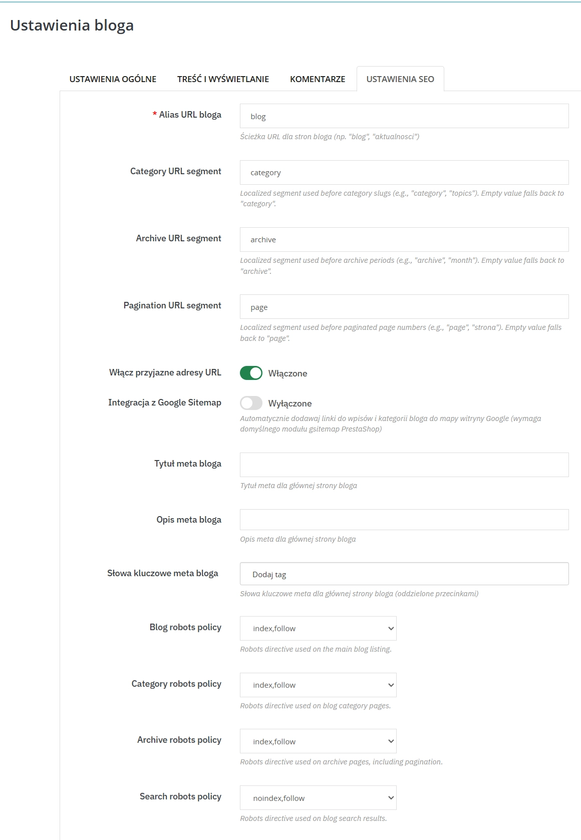 PrestaShop blog module with SEO, workflow and comments