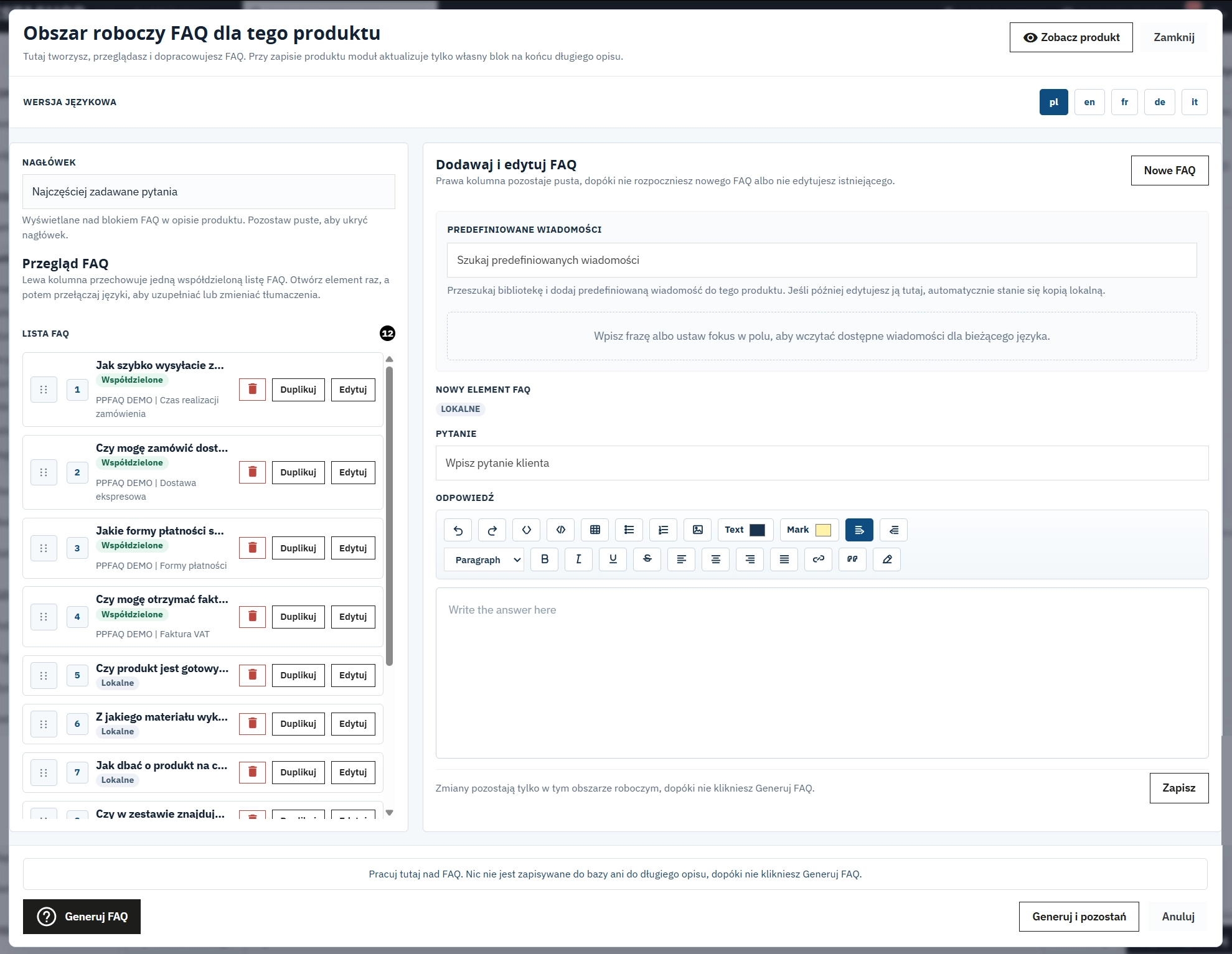 PrestaShop FAQ Module + JSON-LD SEO | PP FAQ Builder