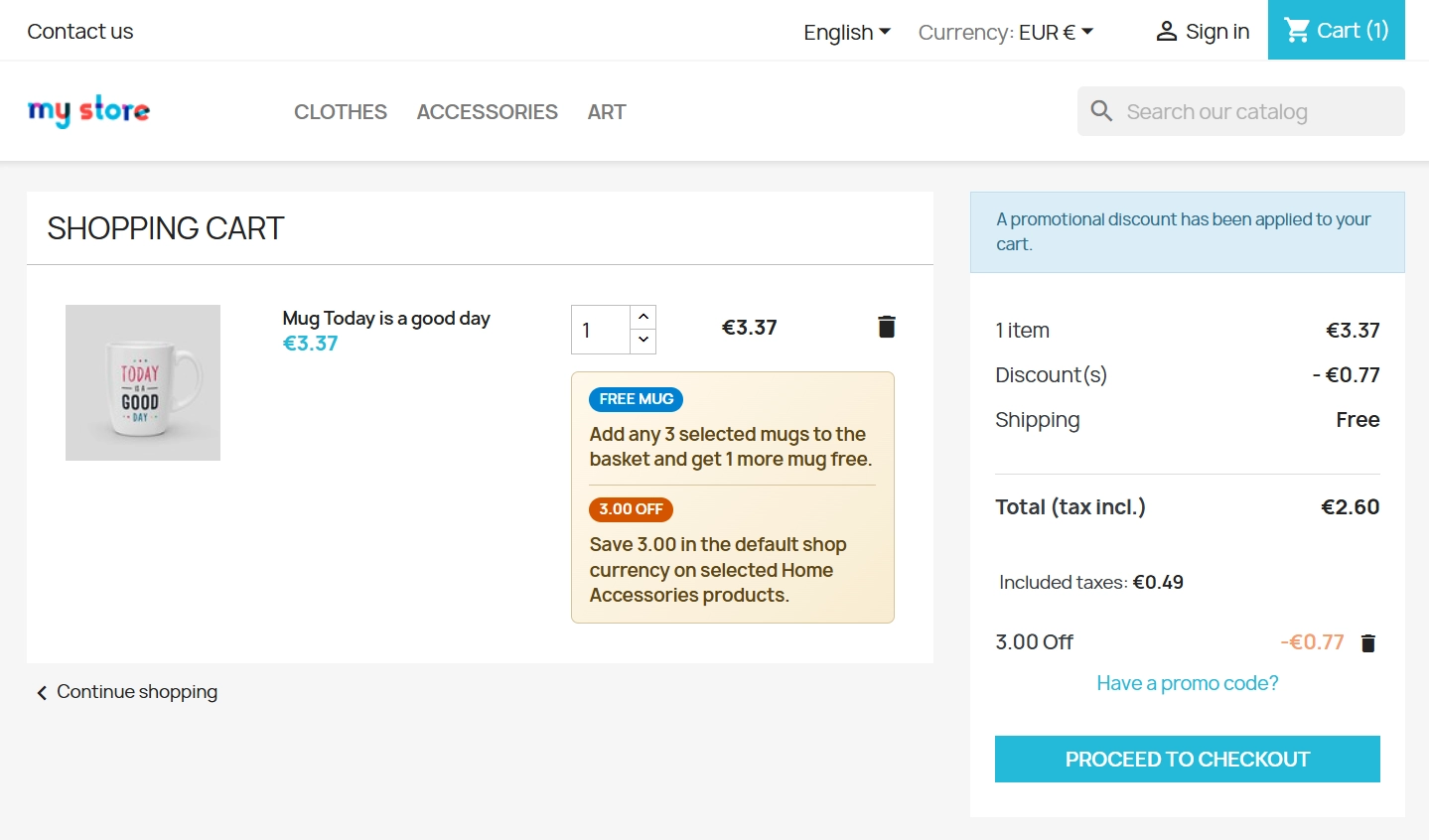 PrestaShop promotion module - Buy X Get Y, free gifts and basket discounts