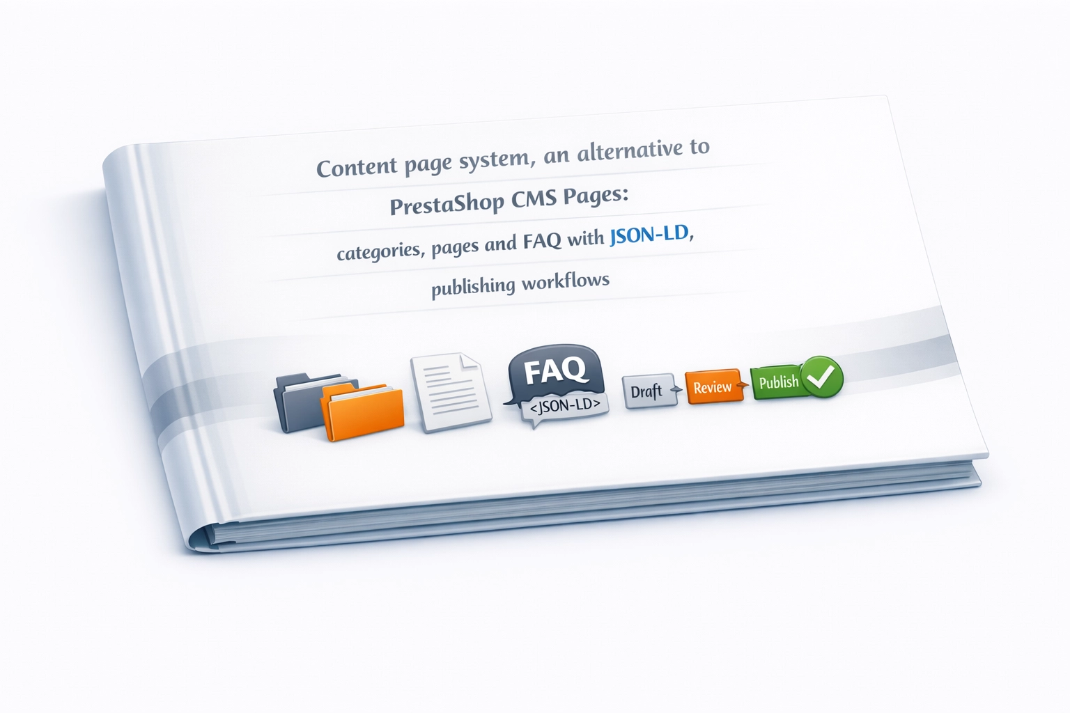 System stron PrestaShop – kategorie, FAQ i JSON-LD