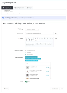 Moduł FAQ PrestaShop zwiększający konwersję | JSON-LD