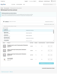 PrestaShop withdrawal module for full and partial returns