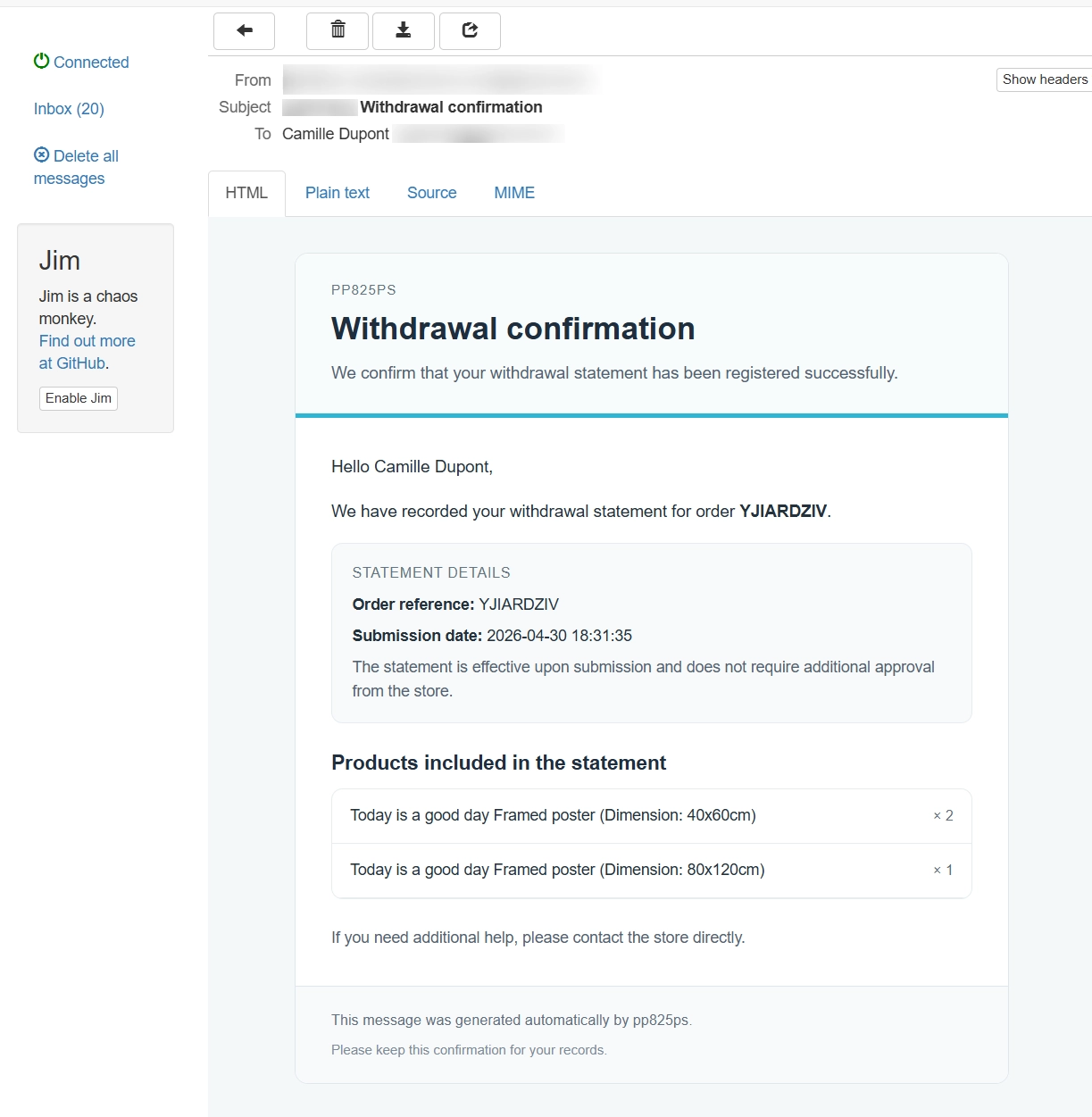 PrestaShop withdrawal module for full and partial returns