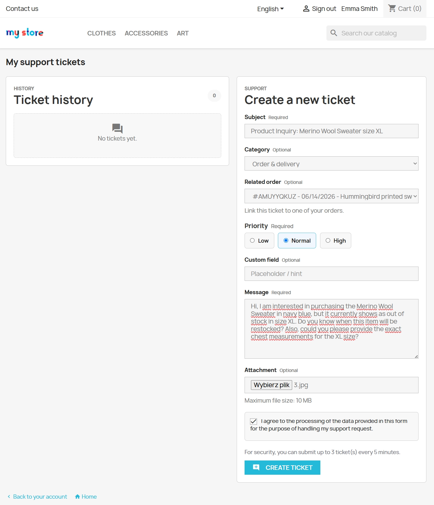 Helpdesk ticketing system for PrestaShop — customer support