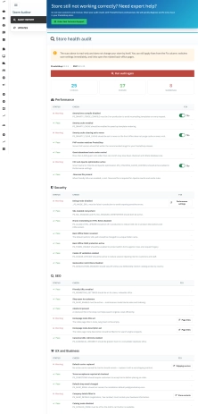 Free PrestaShop Audit — Check 25 Store Settings