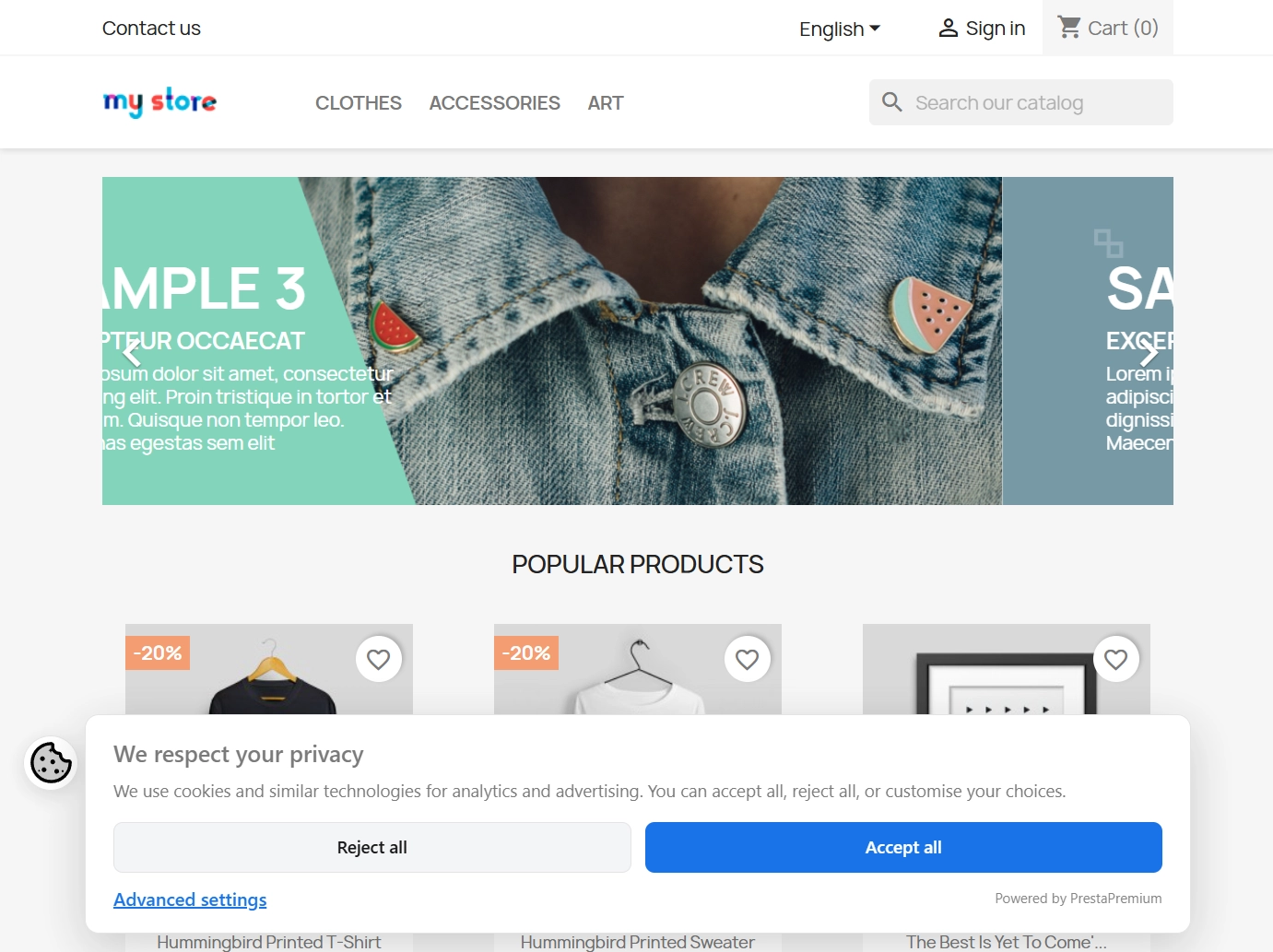 Cookie Banner & Consent Mode v2 PrestaShop (free)