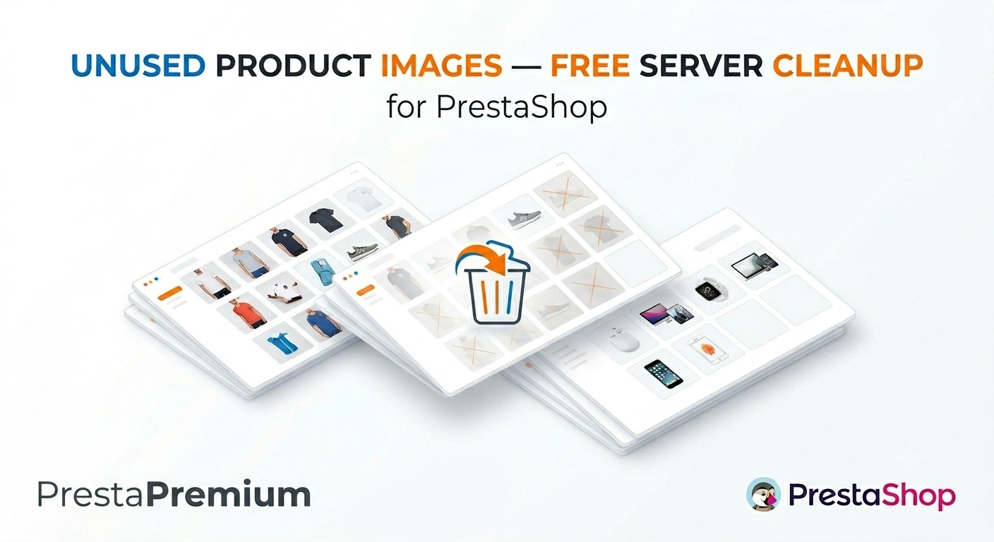 Czyszczenie nieużywanych zdjęć PrestaShop — darmowy moduł