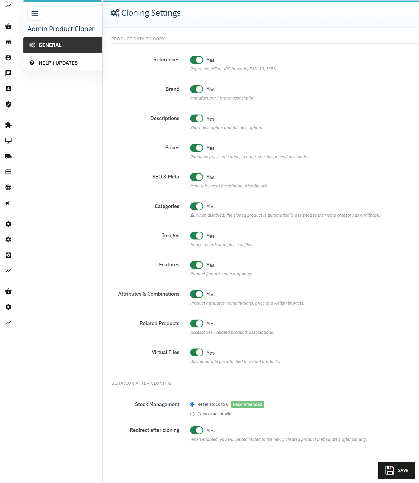 Admin Product Cloner – Selektywne kopiowanie produktów