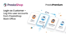 PrestaShop Zaloguj jako Klient - Szybki support i logowanie BO