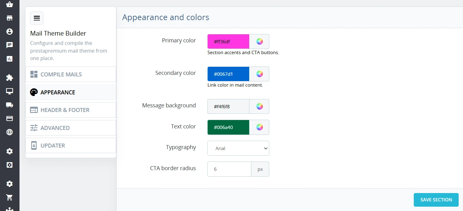 PrestaShop Email Templates + Configuration