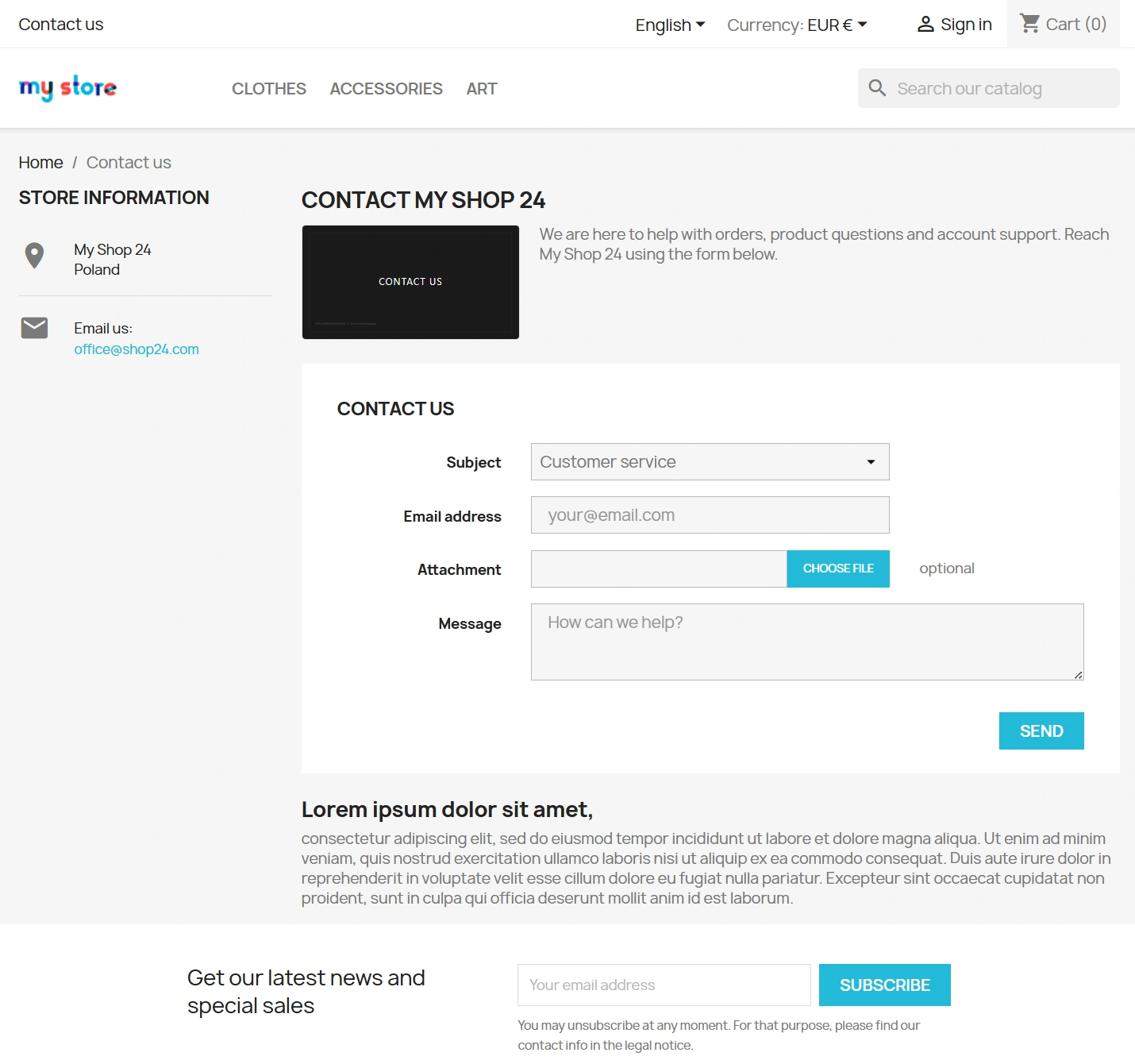 HTML Descriptions and SEO for PrestaShop Promo & New Pages