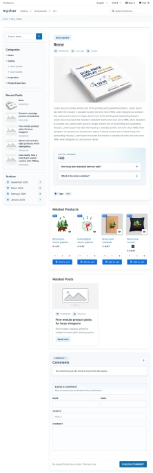 PrestaShop blog module with SEO, FAQ, workflow and comments