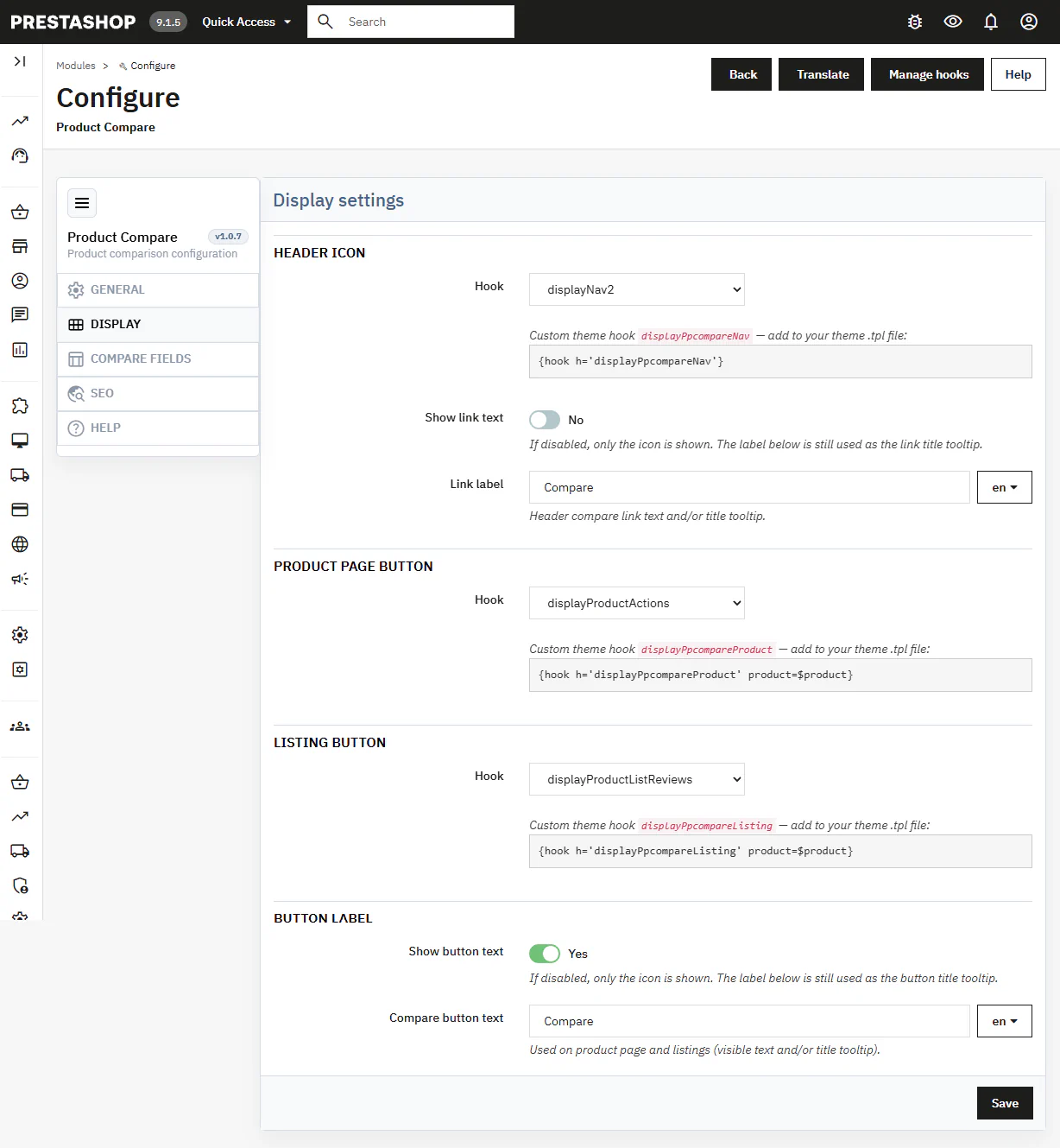PrestaShop Product Comparison Module | Improve Conversion