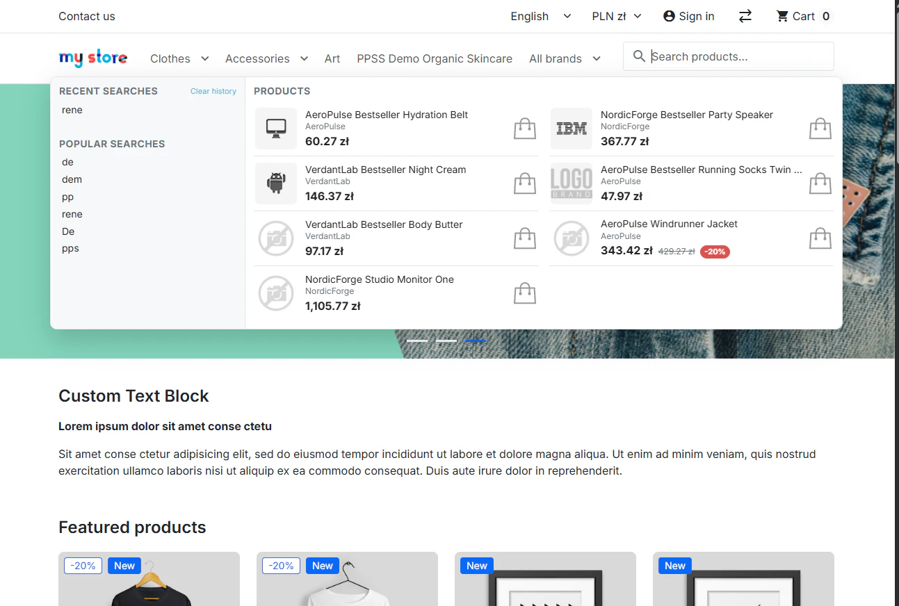 Inteligentna Wyszukiwarka Produktów i EAN | PrestaShop